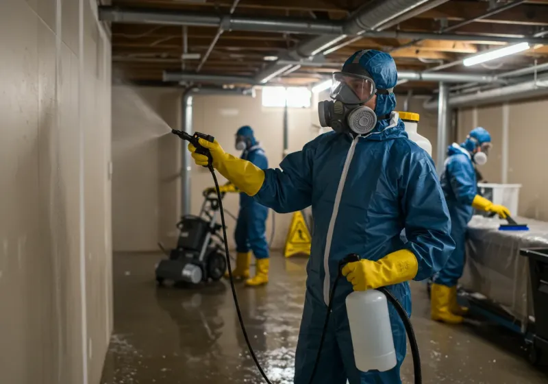 Basement Sanitization and Antimicrobial Treatment process in Fritch, TX